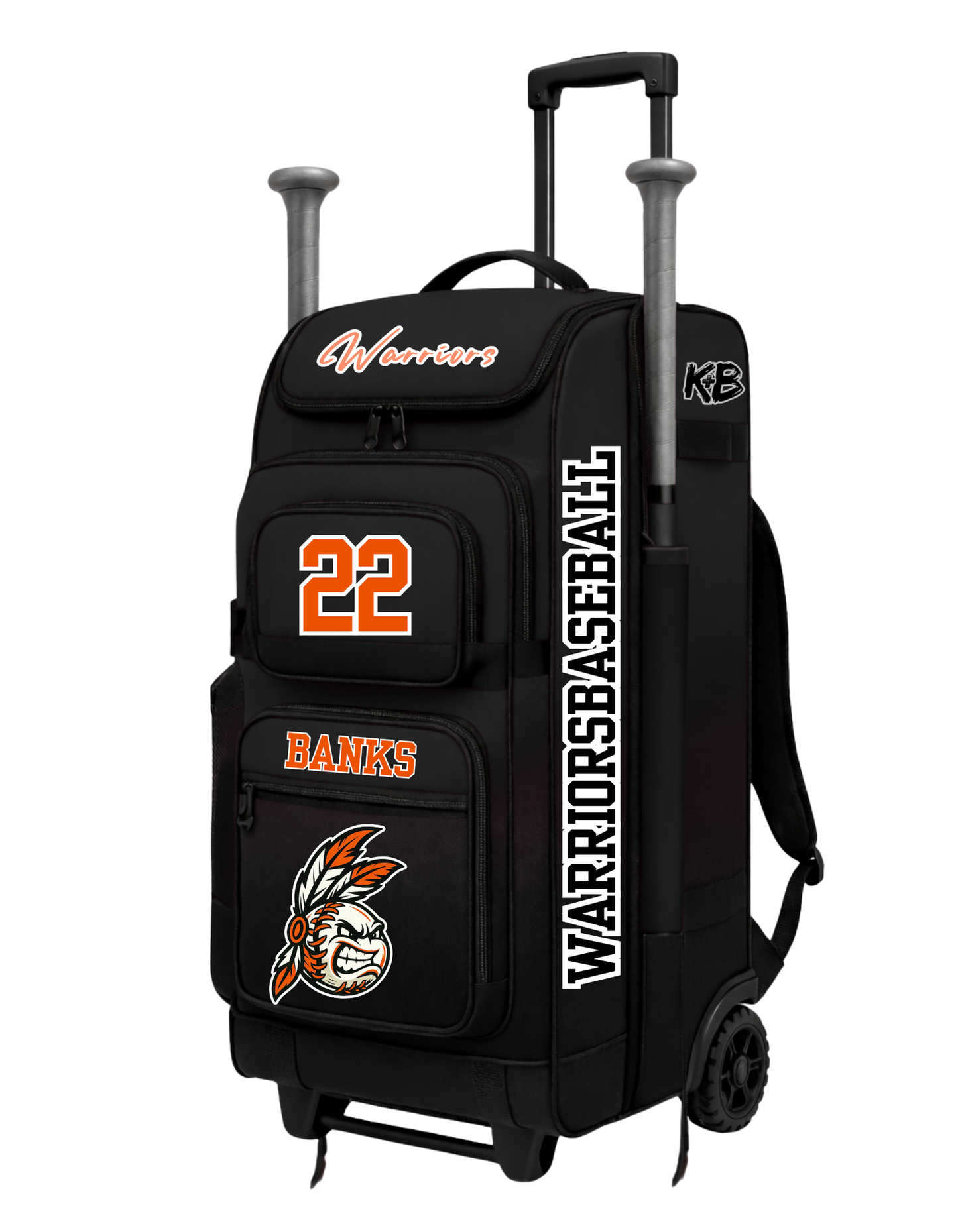 WB bat bag with trolley 4
