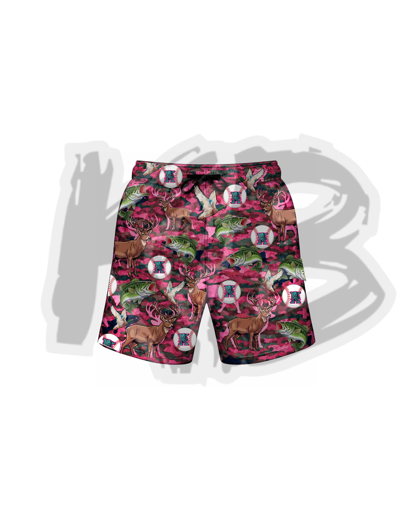 OKK shorts duck deer fish