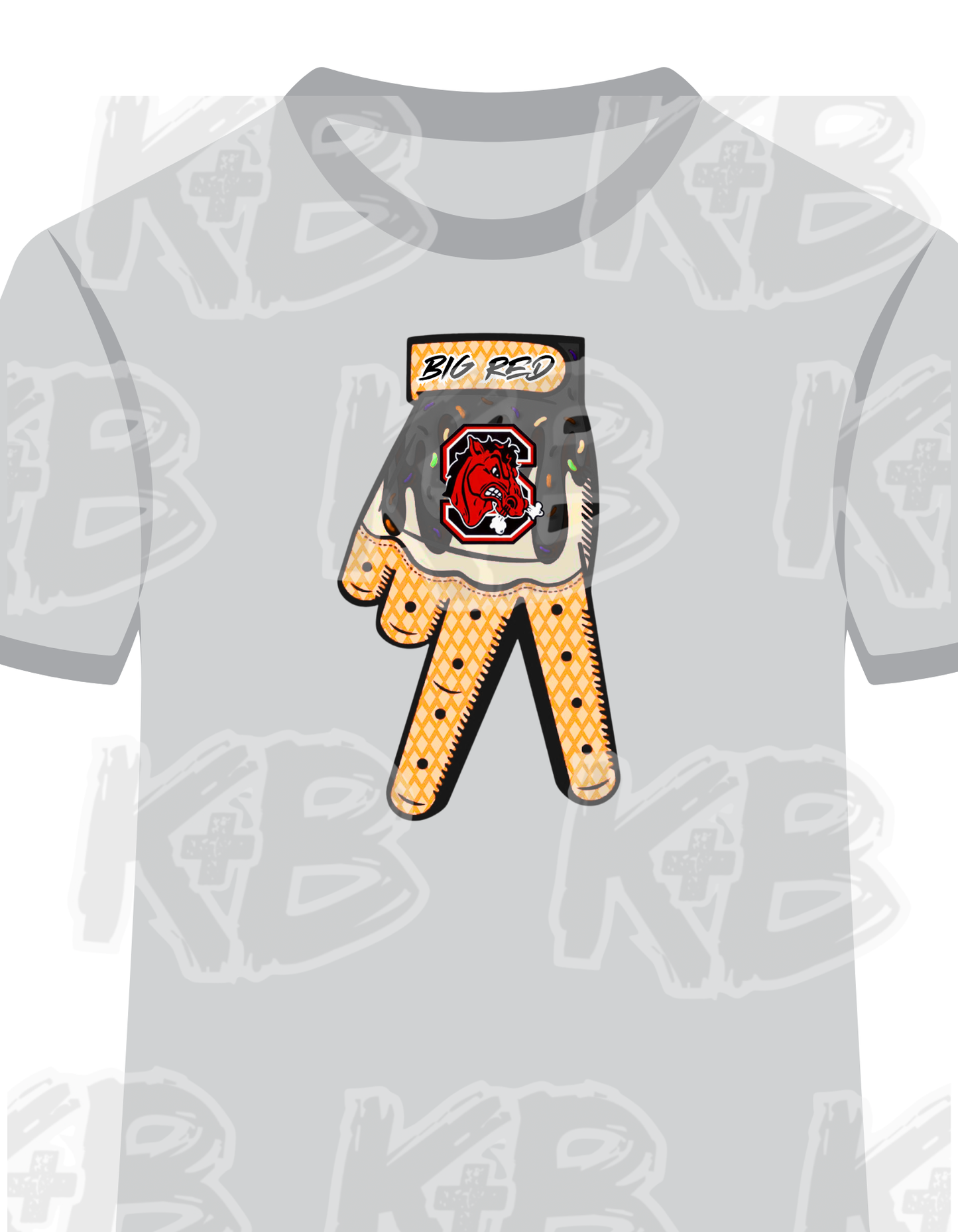 Big Red batting glove