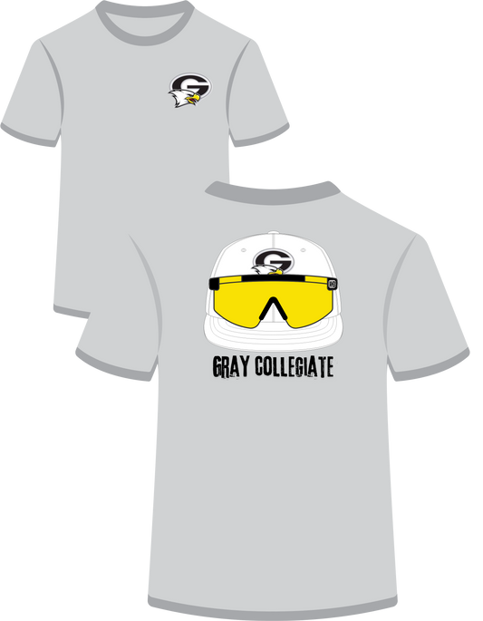 Gray Collegiate Hat/Sunglasses