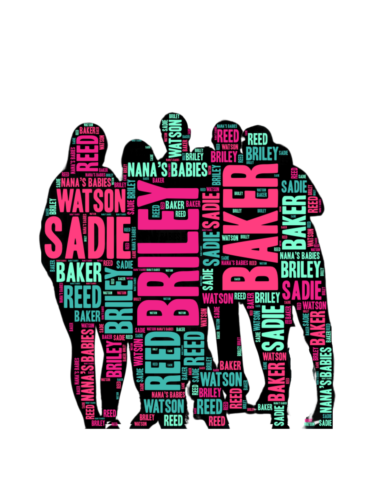 Word Art Digitial Customized Photo