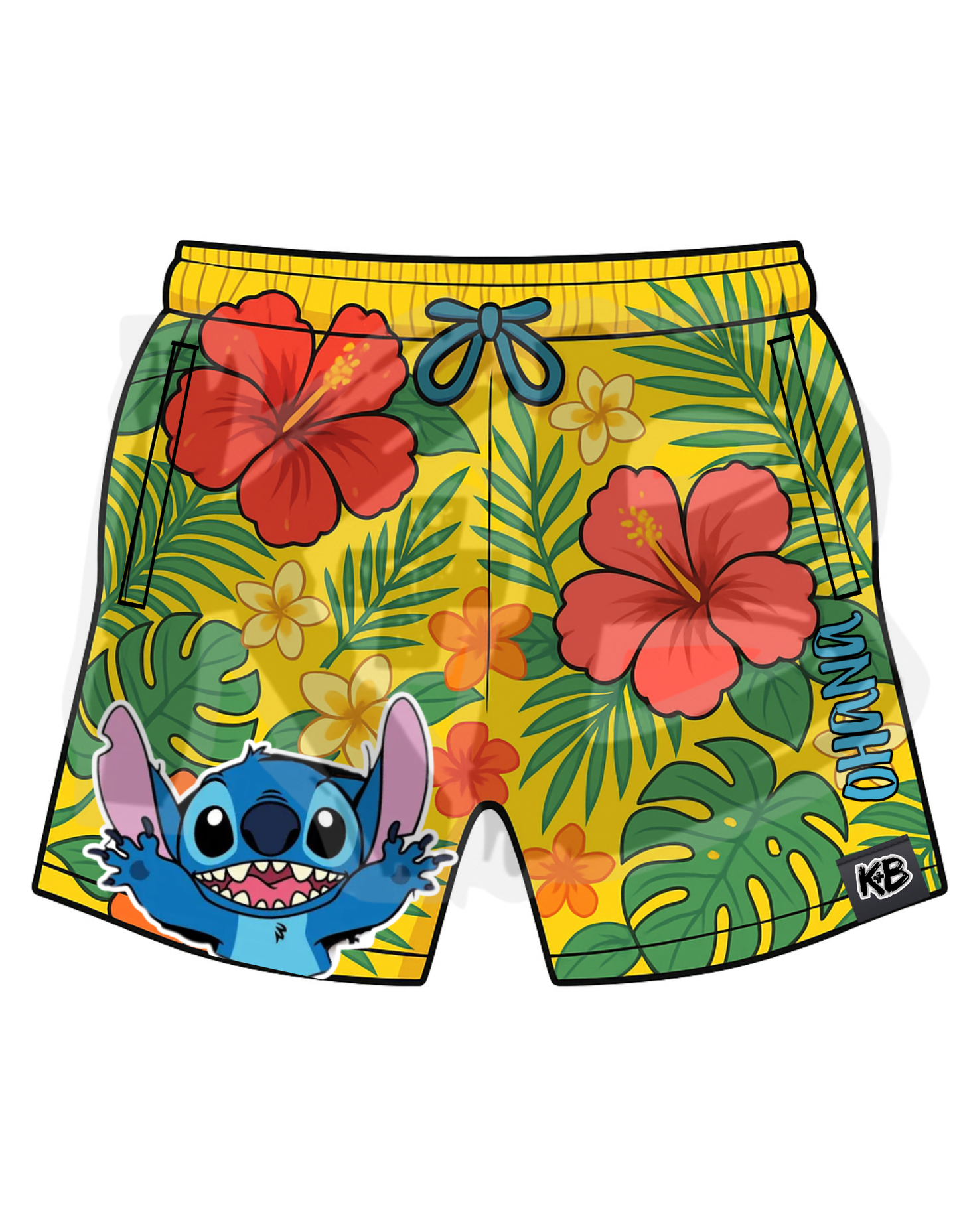 K+B Mesh Shorts Hawaiian