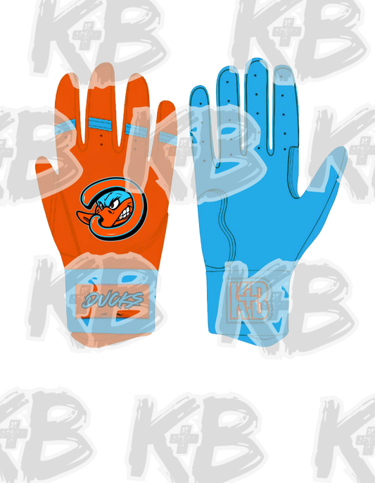 KC Ducks Custom Gloves