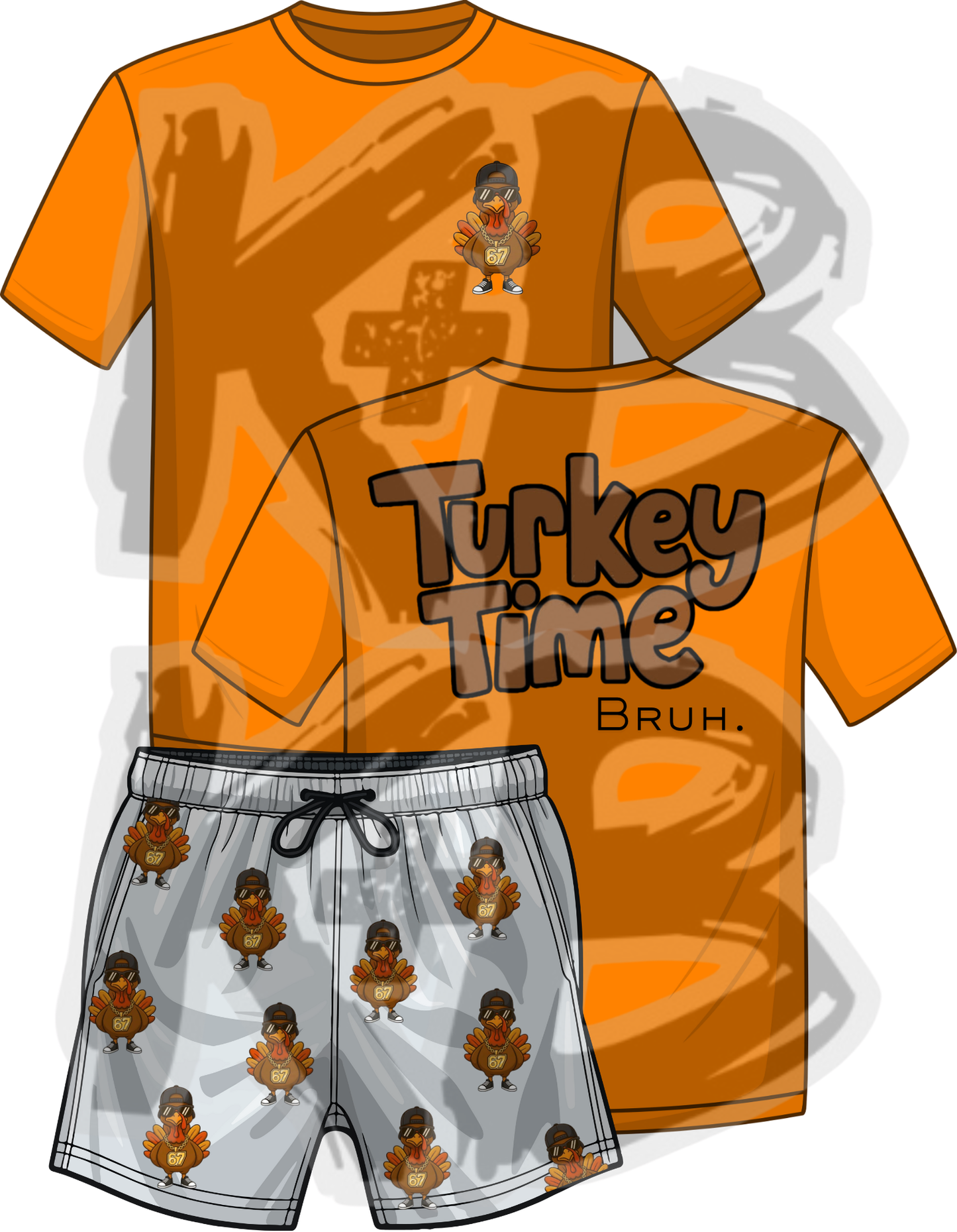 Thanksgiving Set Turkey time bruh