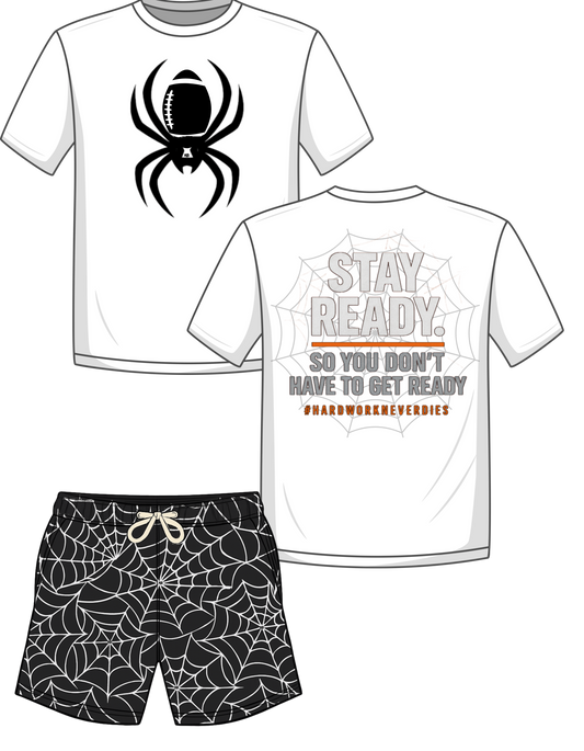 K+B Stay Ready Football/Web Shorts Set