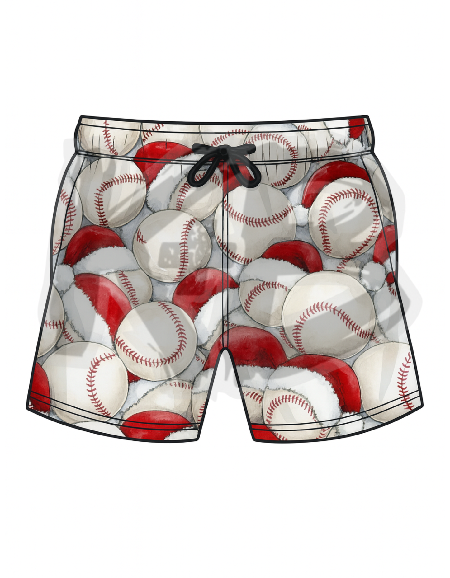 Christmas-baseball Santa hats