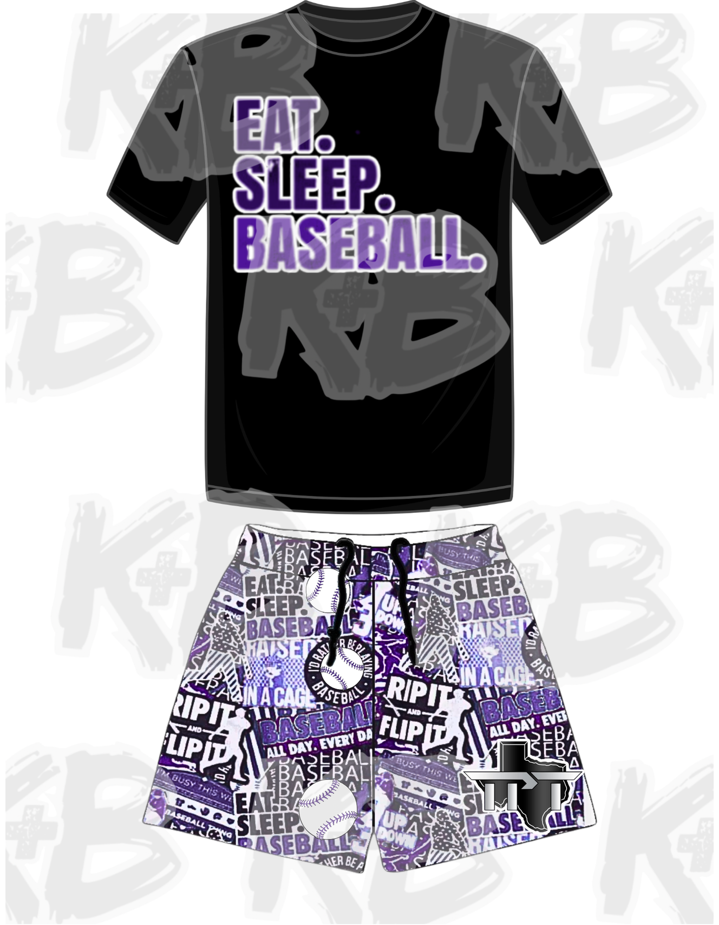TPT eat sleep baseball set