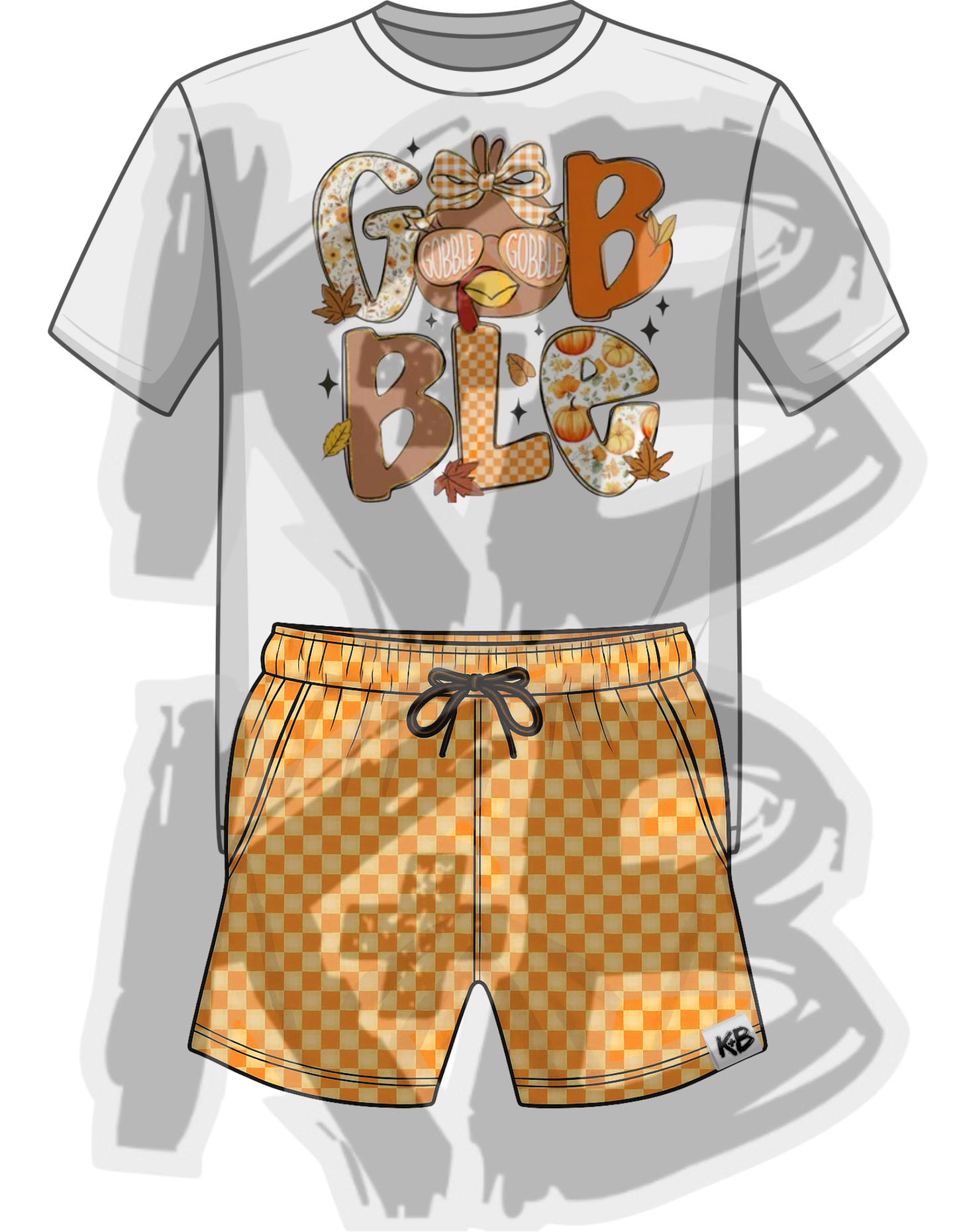 Thanksgiving set turkey girl check