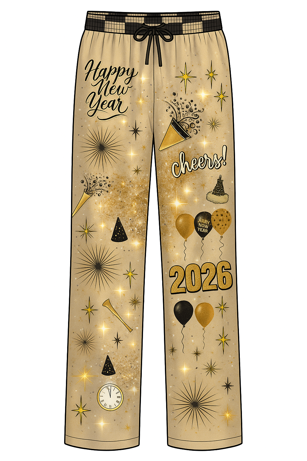 K+B New Years Pajama pants