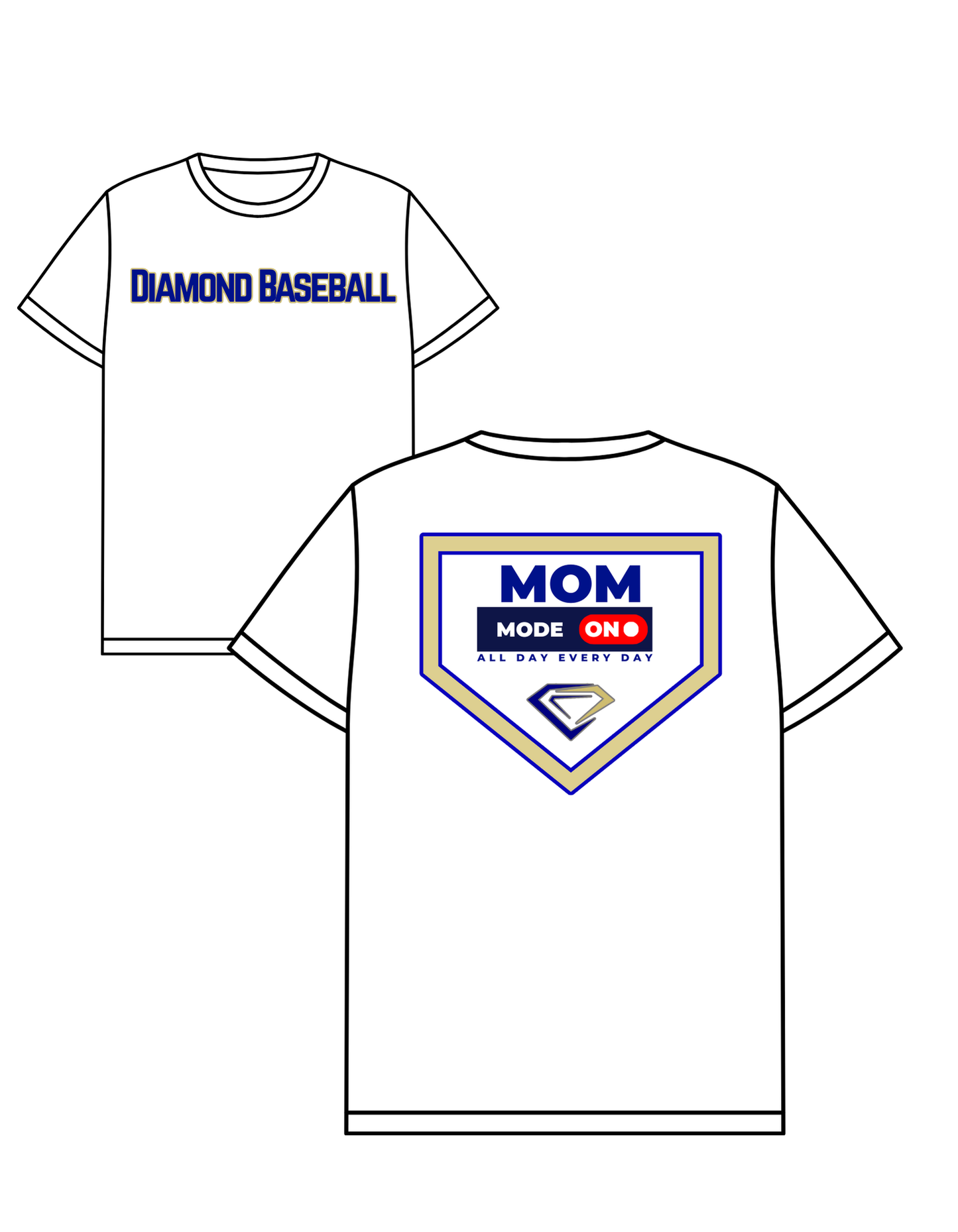 Diamond baseball mom mode