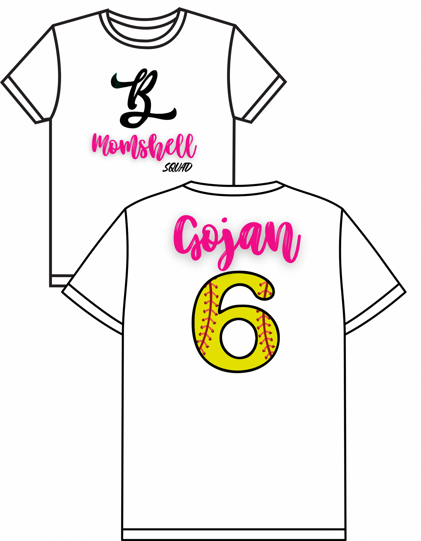 Momshell (Front/Back) Name#
