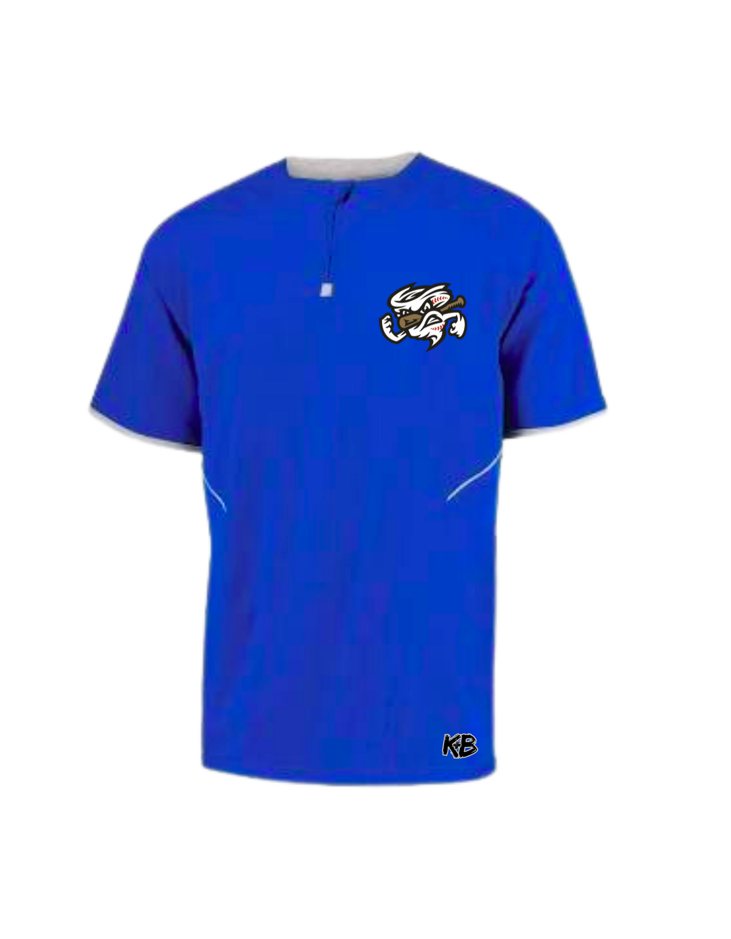 Chasers 1/4 zip pullover short sleeve-royal