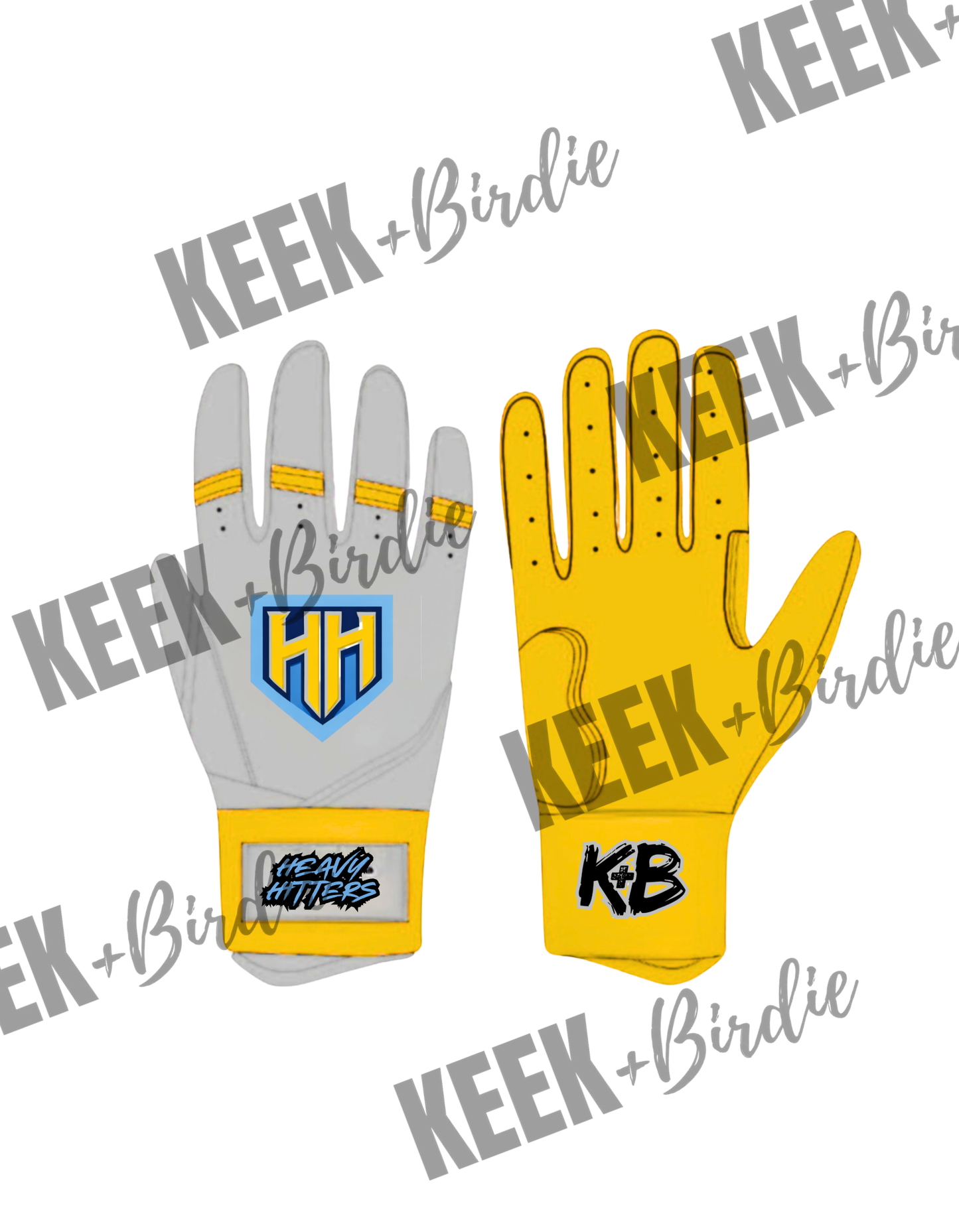 HH custom batting gloves