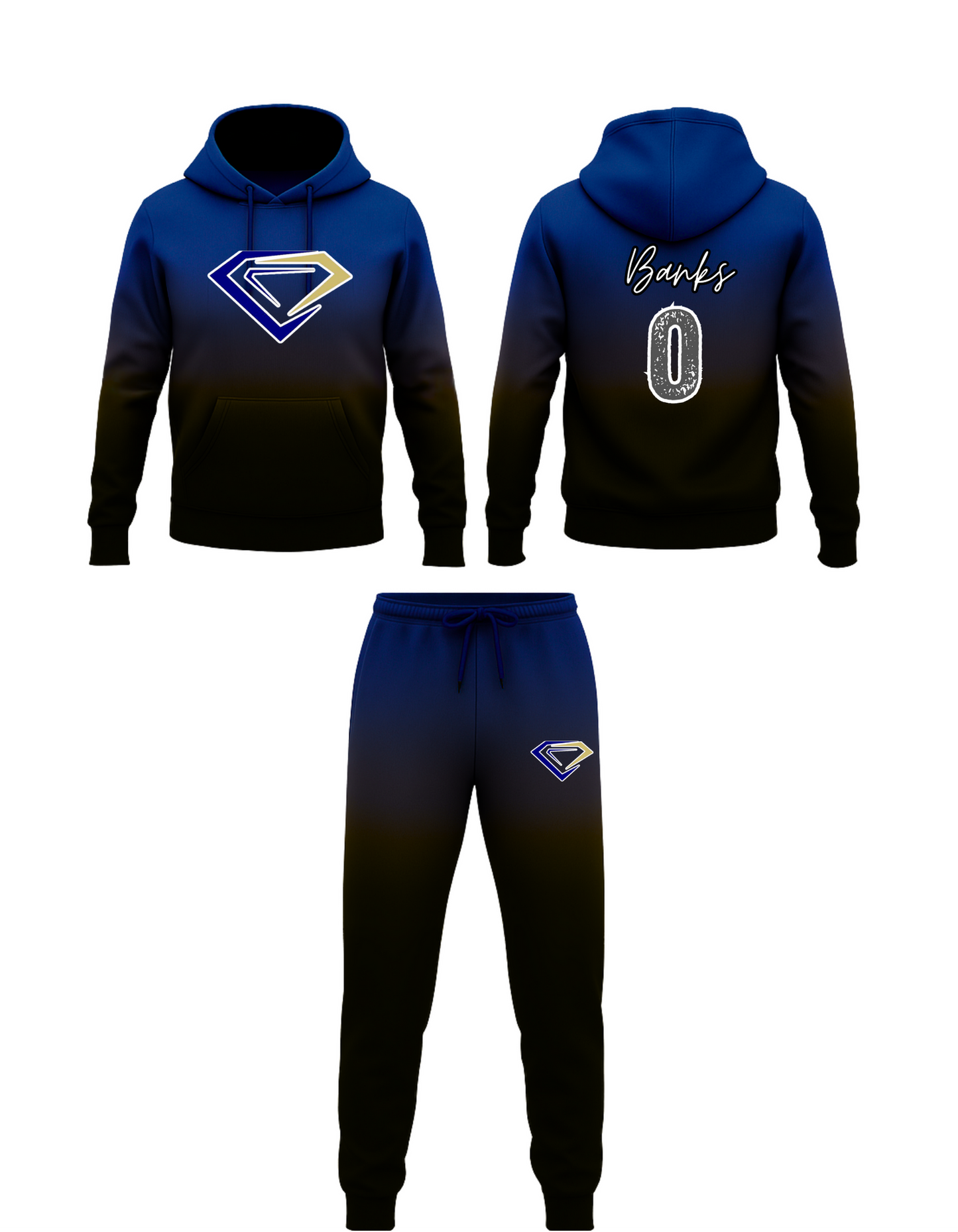 Diamond hoodie/jogger set 2