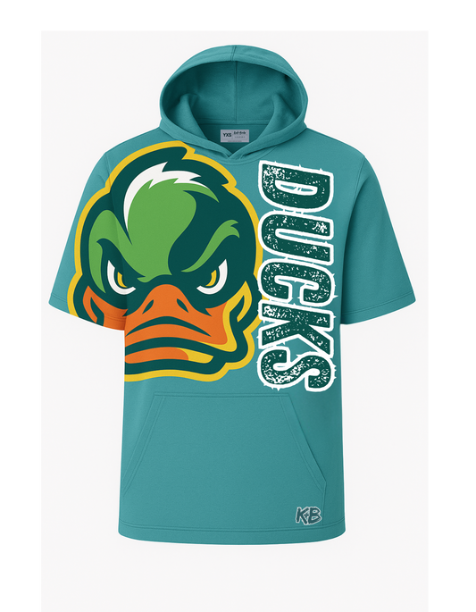 Ducks Custom Performance Short Sleeve Hoodie