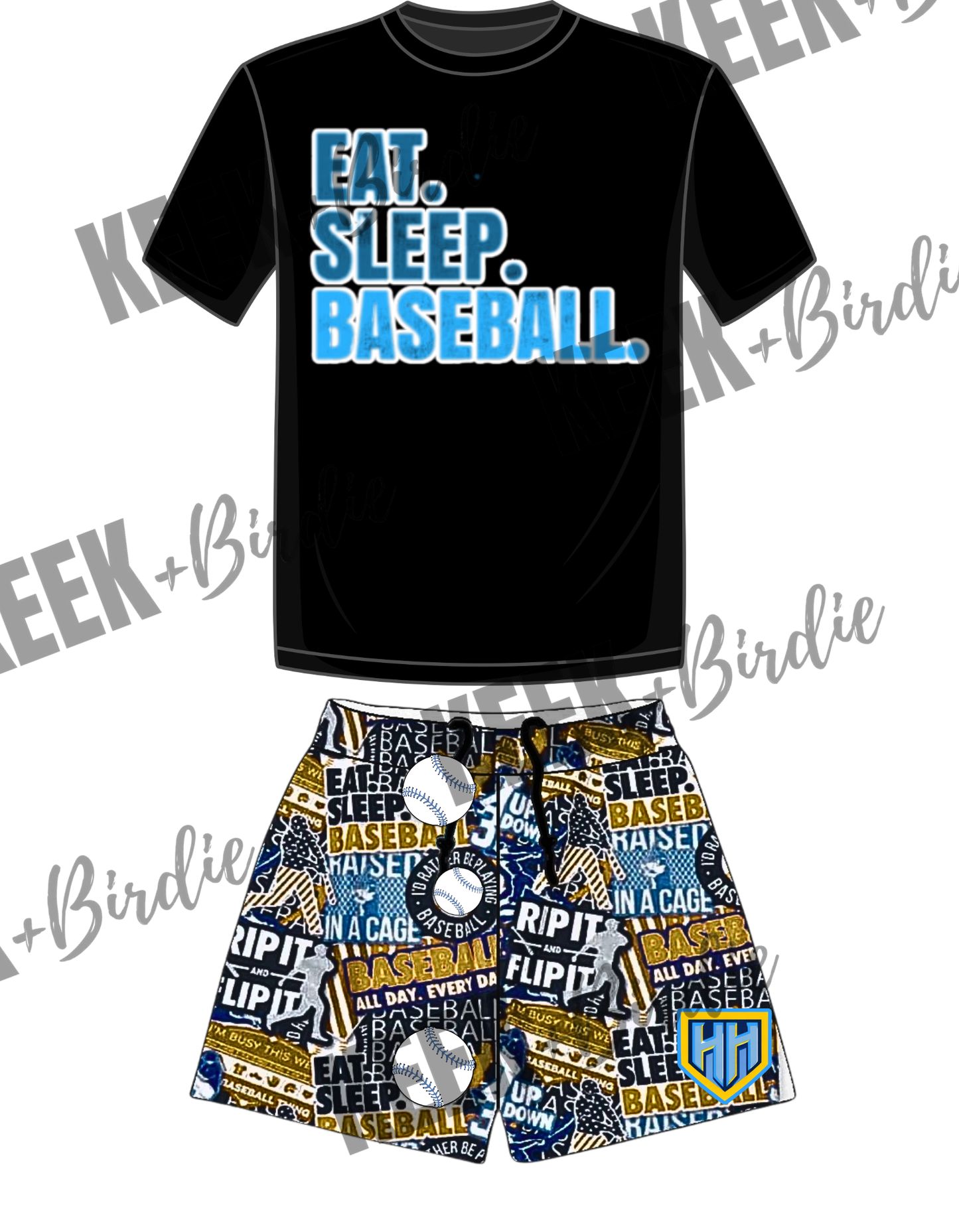 HH Set eat sleep baseball
