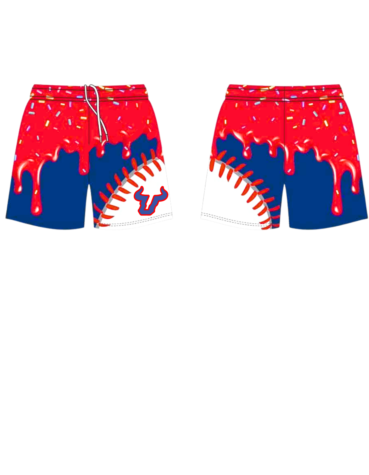 Sumter Bulls-drippy seams shorts