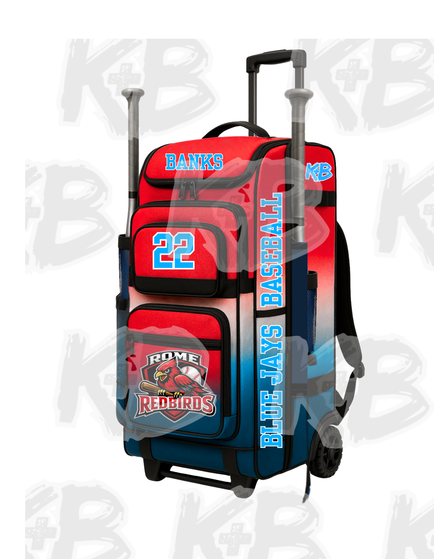RR bat bag with trolley