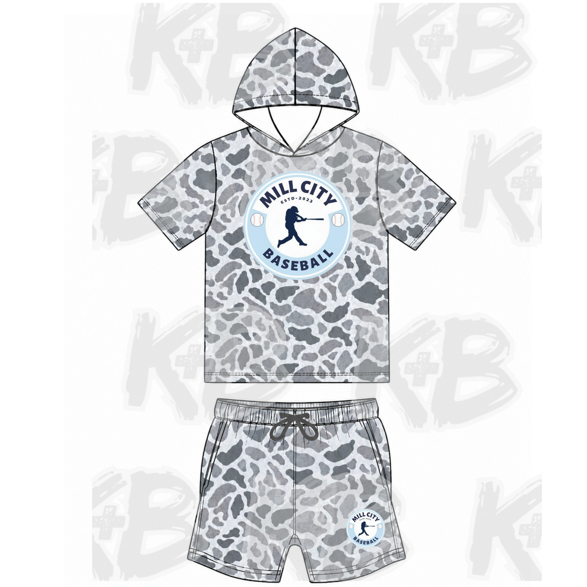 MCR Set ss hooded camo