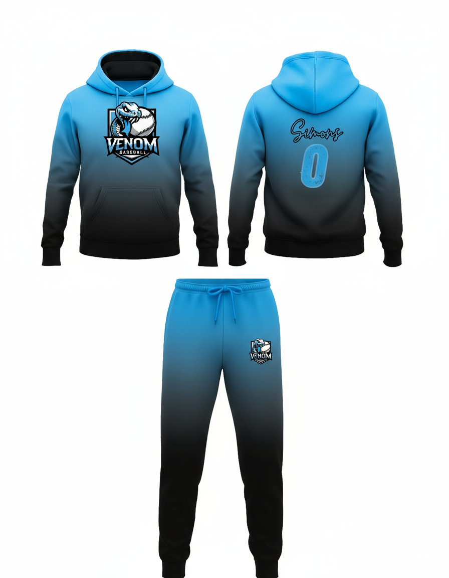 Indiana Venom-hoodie/jogger ombre set