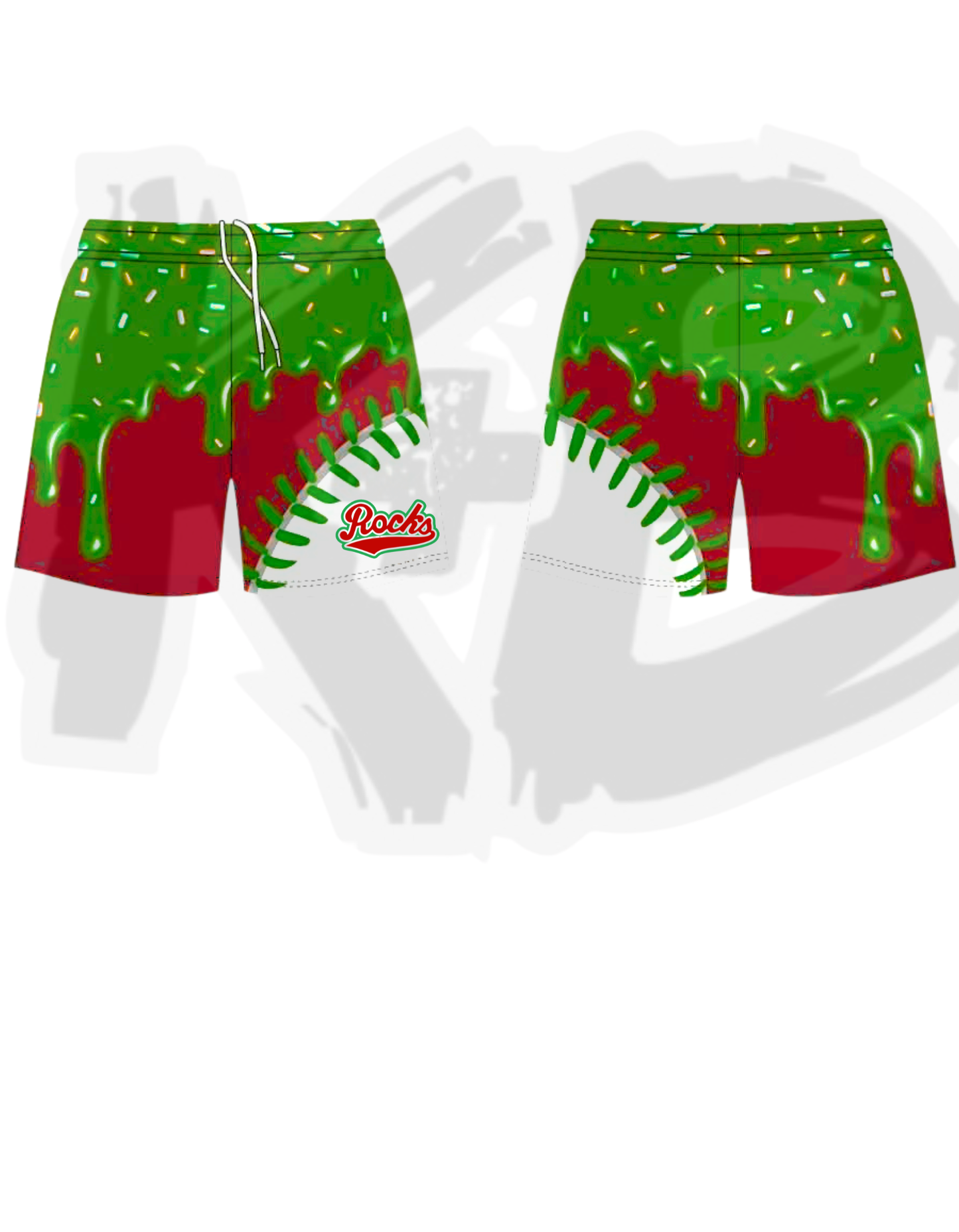 Rocks drippy seams shorts
