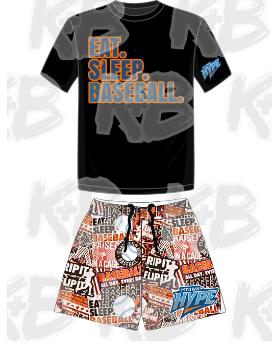 Hype eat sleep baseball set
