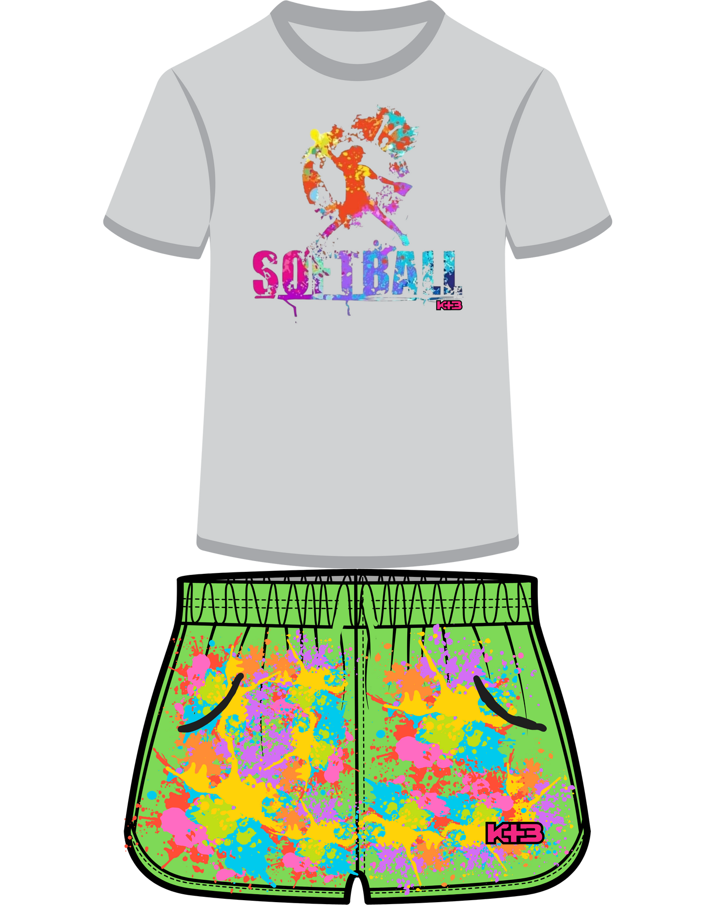 K+B Softball Pitcher Splatter Set