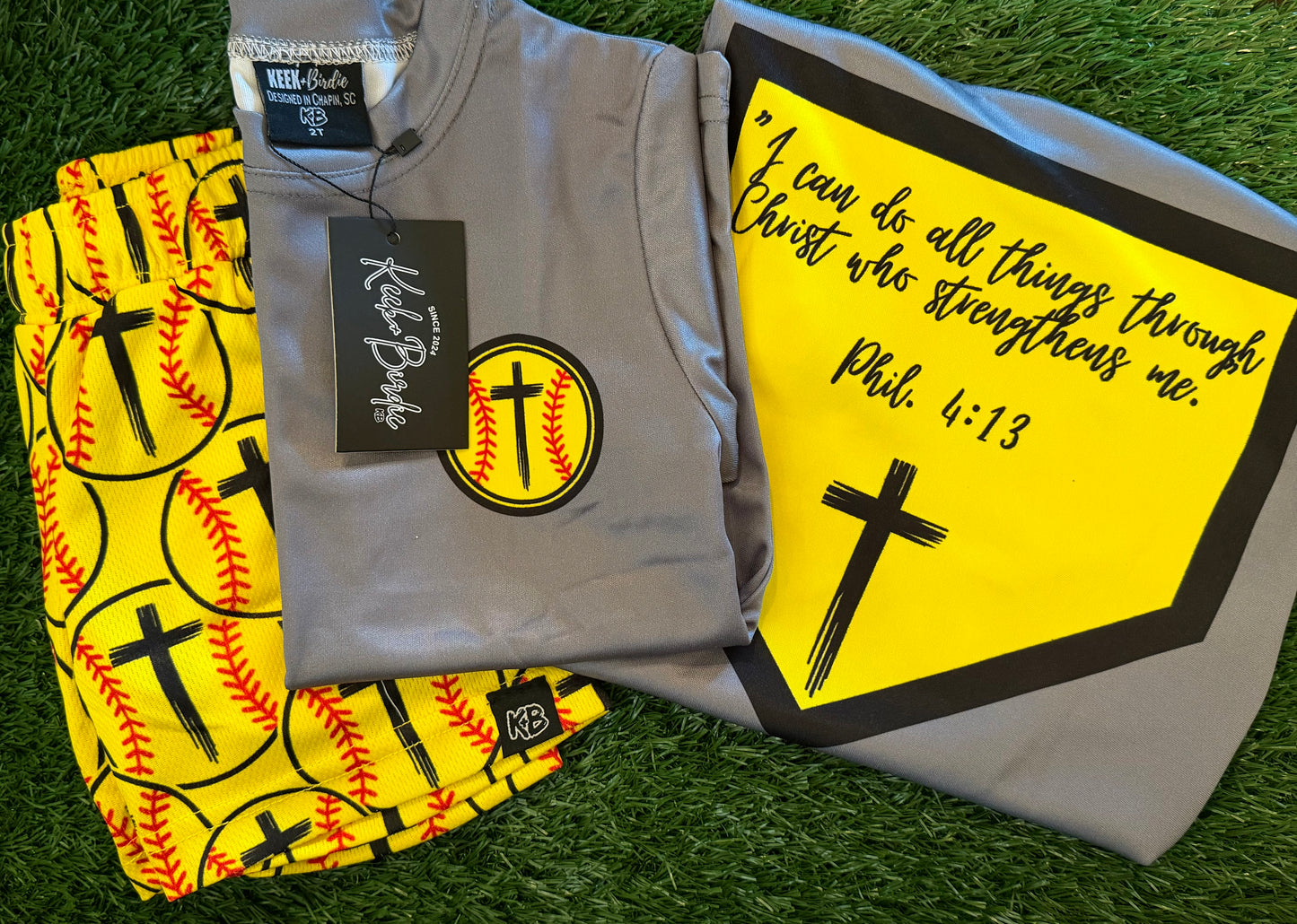 KB Set. Phil 4:13 softball