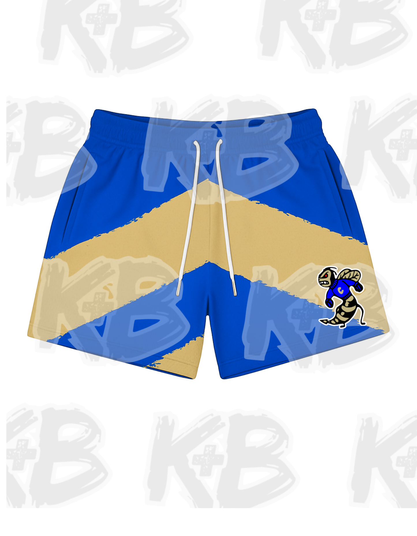 CY shorts blue/gold
