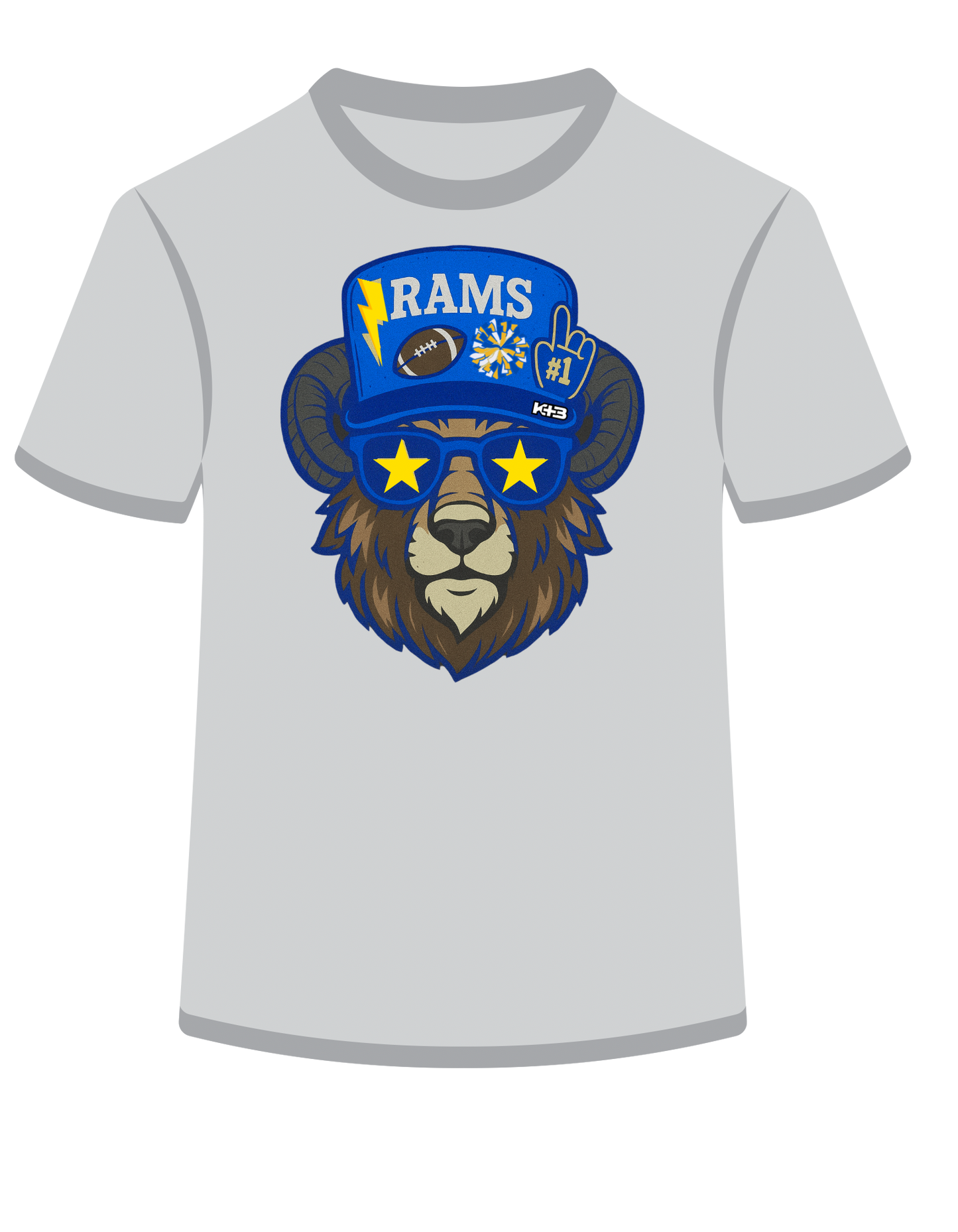 Rams Mascot/Blue&Gold