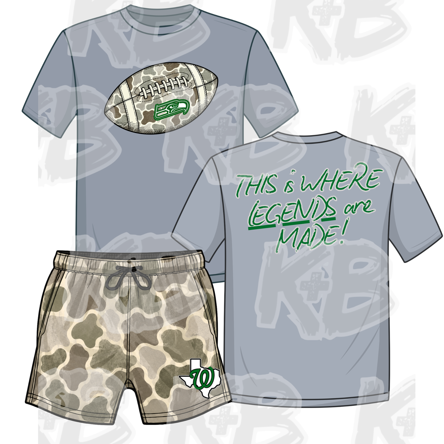 WH Set football camo