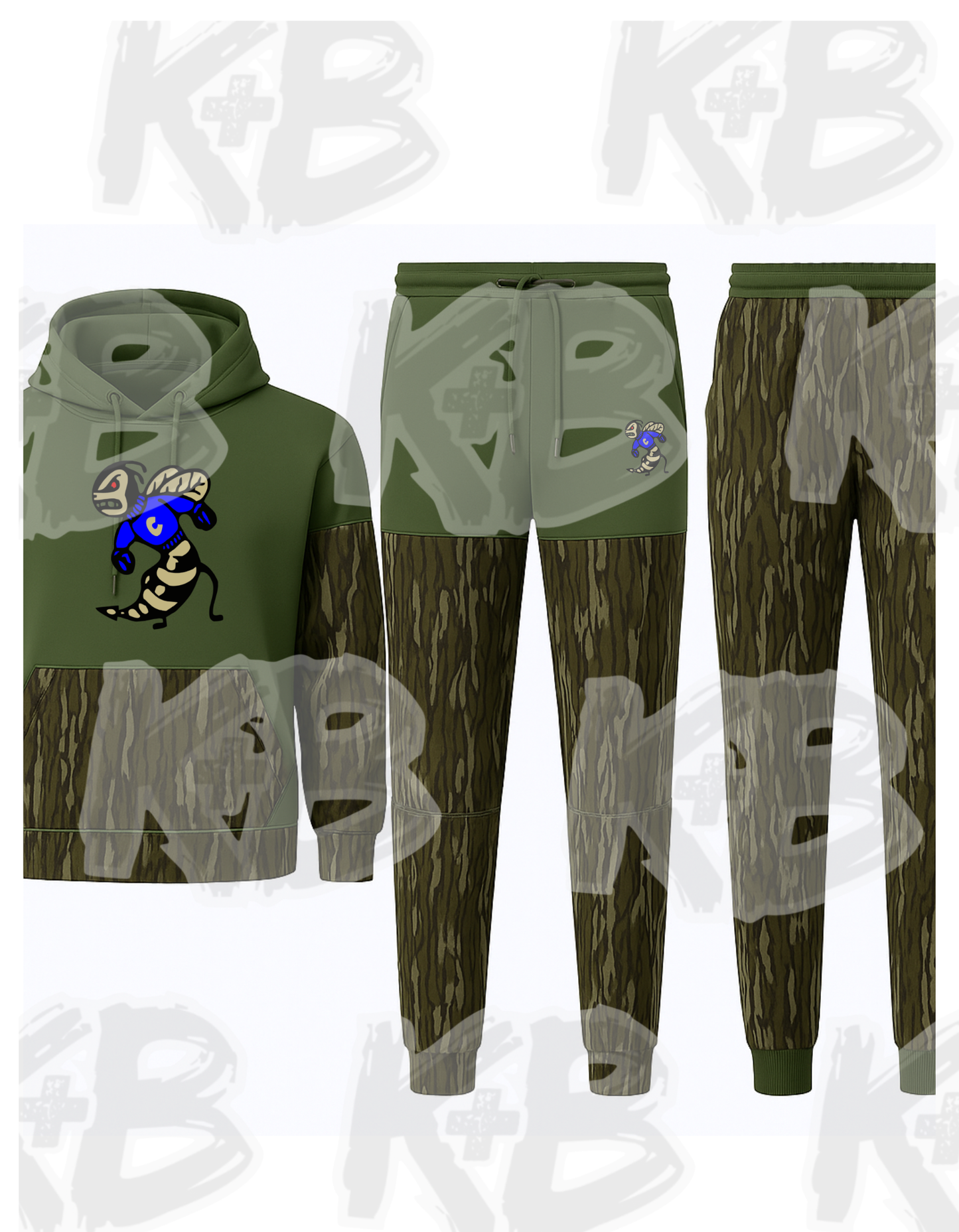 CY hoodie/jogger set camo