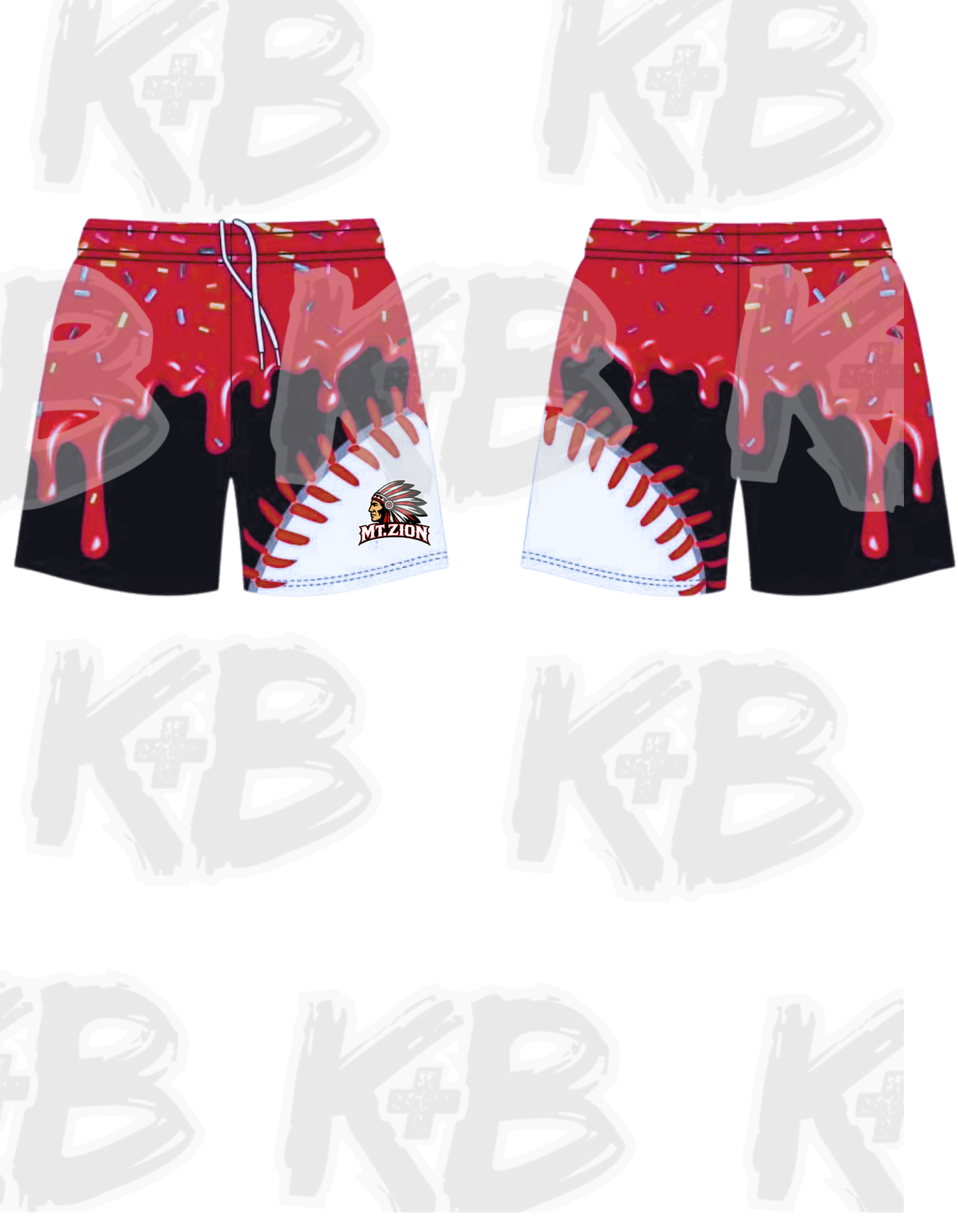 MTZ shorts drippy seams