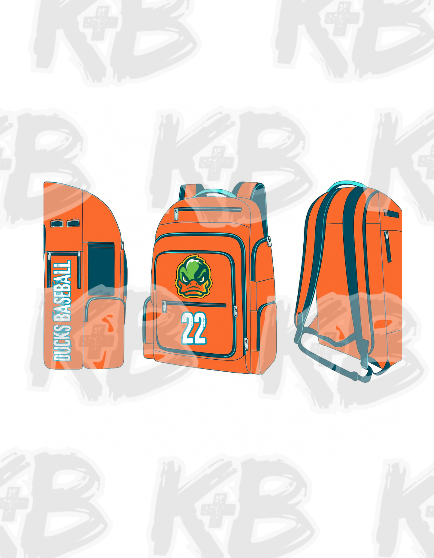 Ducks Custom Bat Bag Option 1