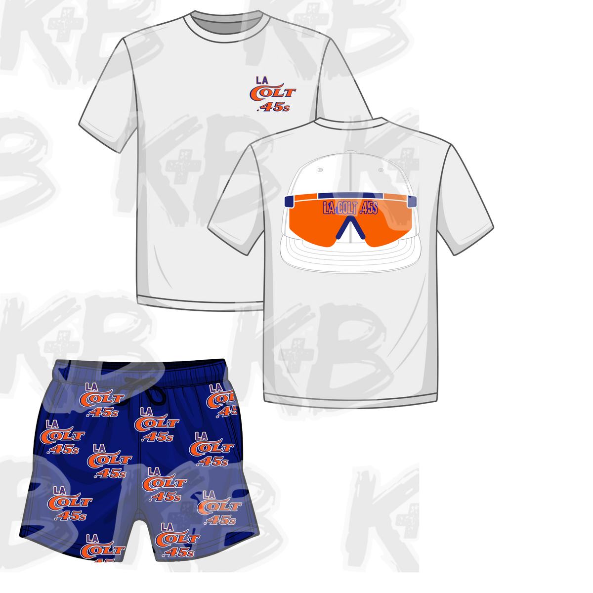 LAC45 set- sunglasses/scattered logo