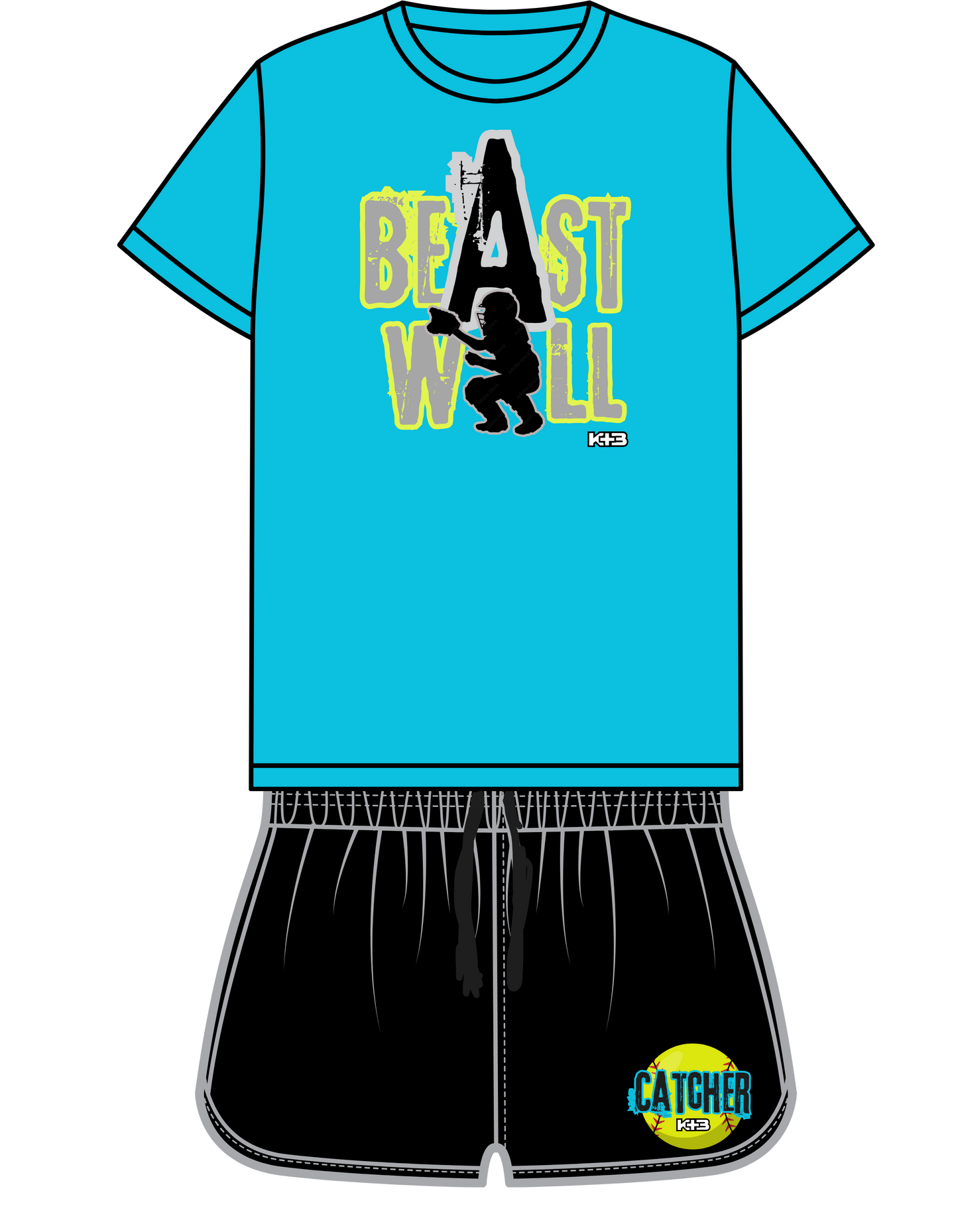 K+B beAst/catcher Softball Set