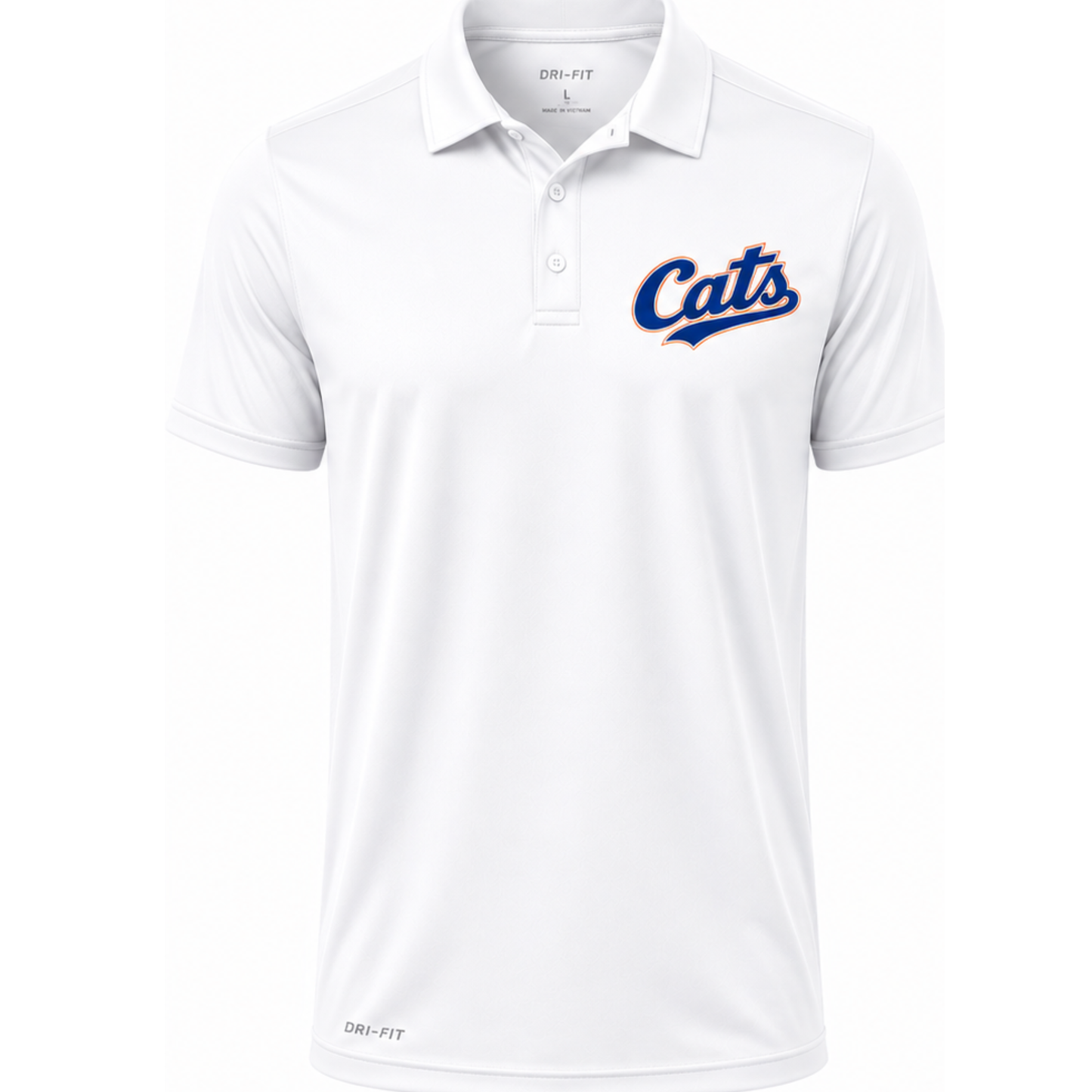 Cats Collared Shirt white