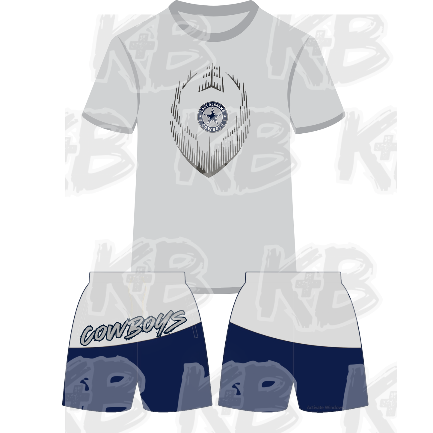 EAC set football outline