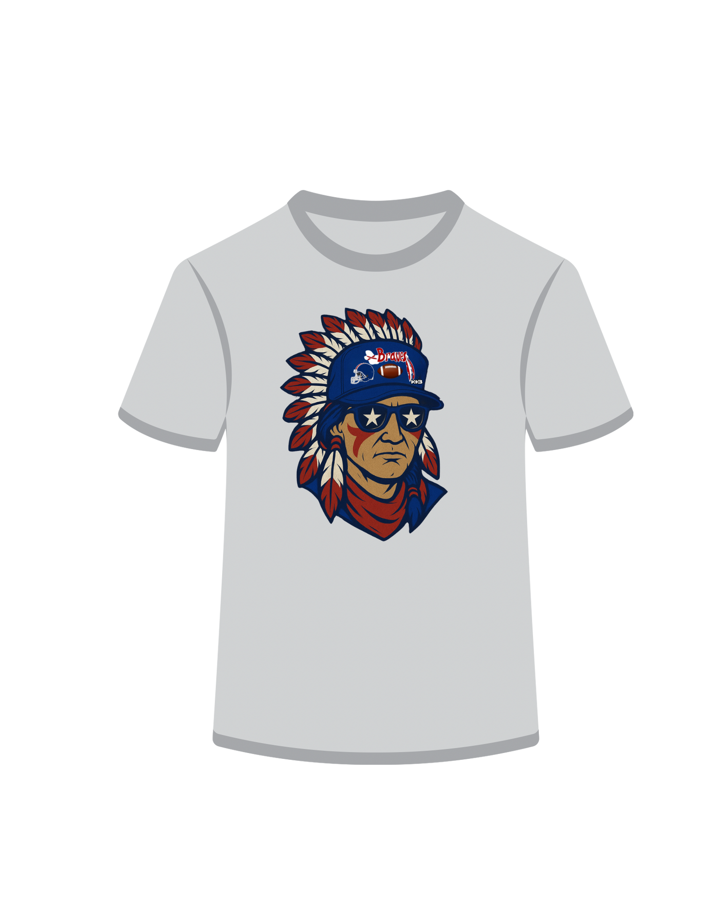Braves Mascot/Navy&Red