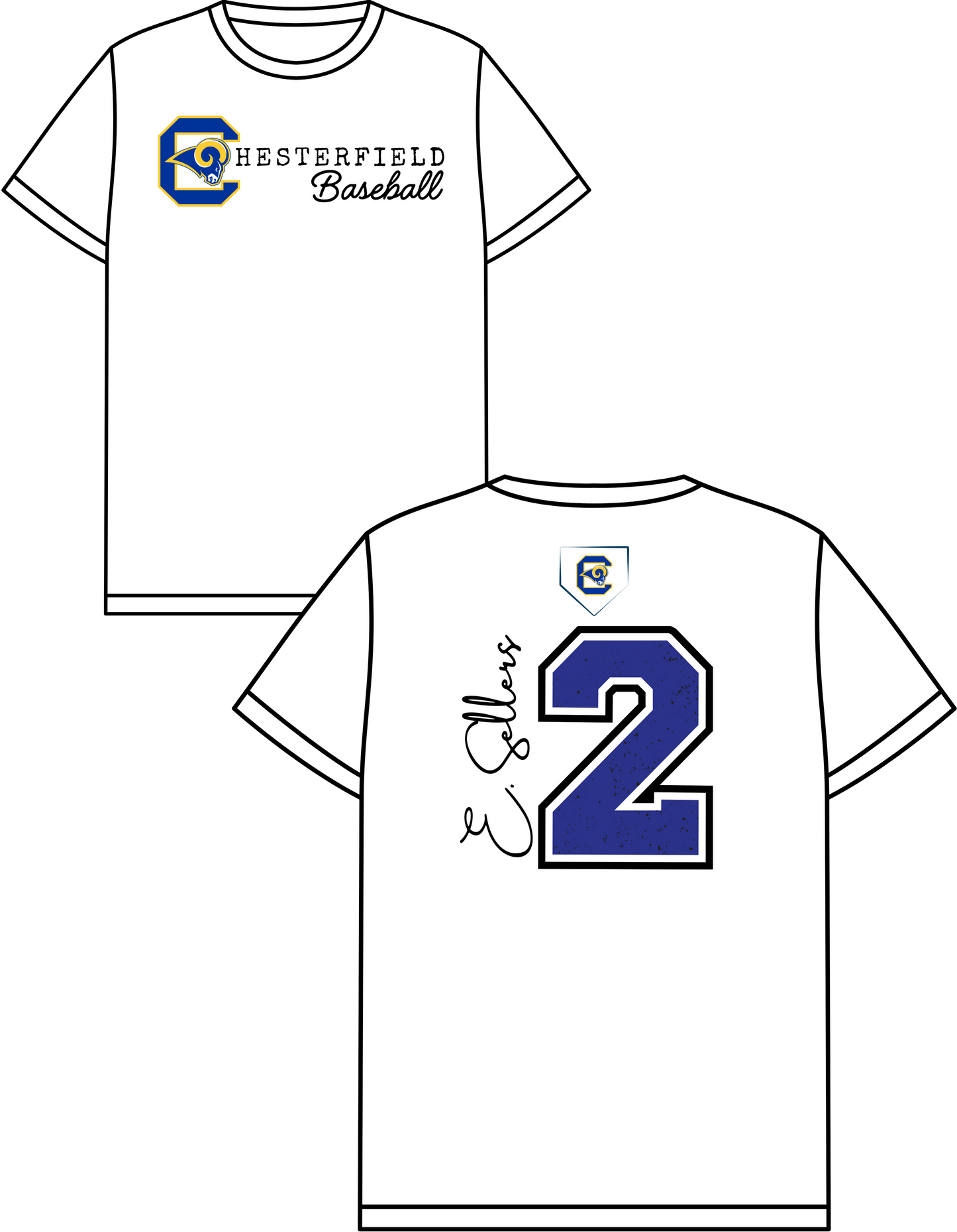 Chesterfield Baseball Signature Back