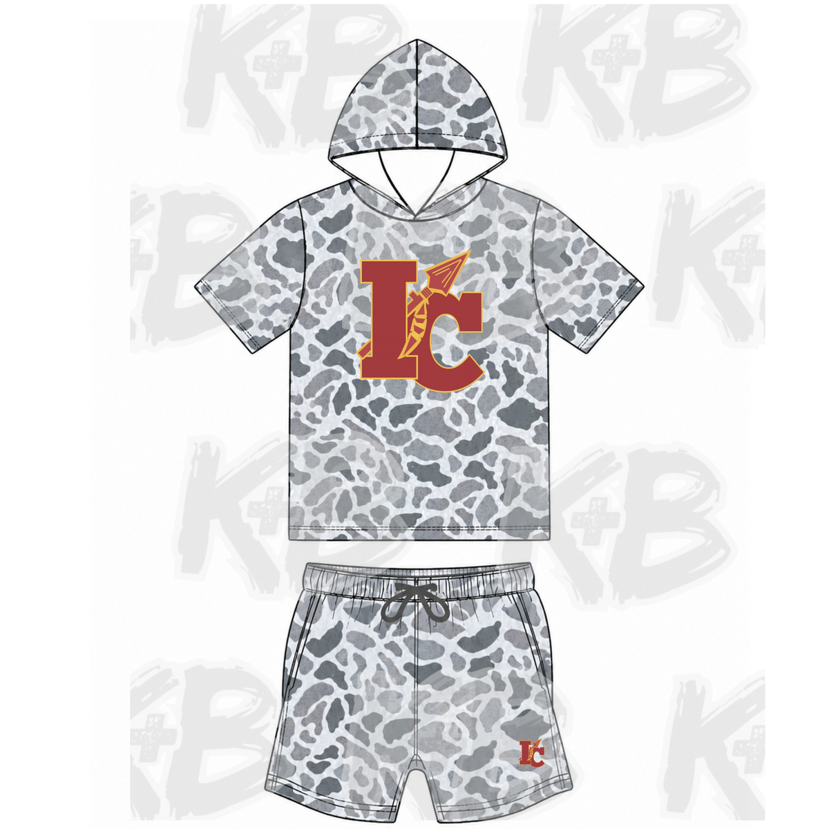 IC set camo hooded
