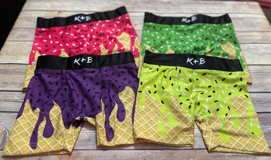 K+B Ice Cream Boxer Briefs-Neons