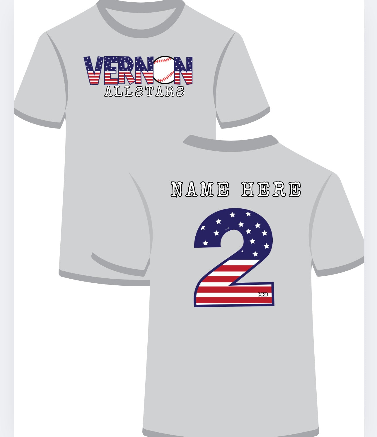 Vernon National Signature Baseball Front/name#Back