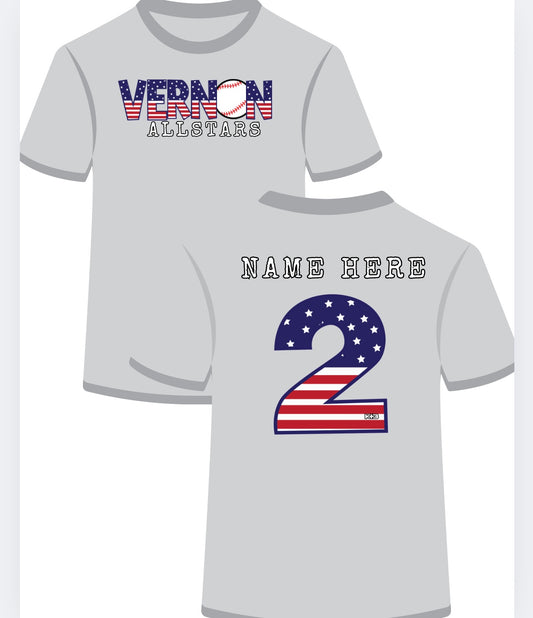 Vernon National Signature Baseball Front/name#Back