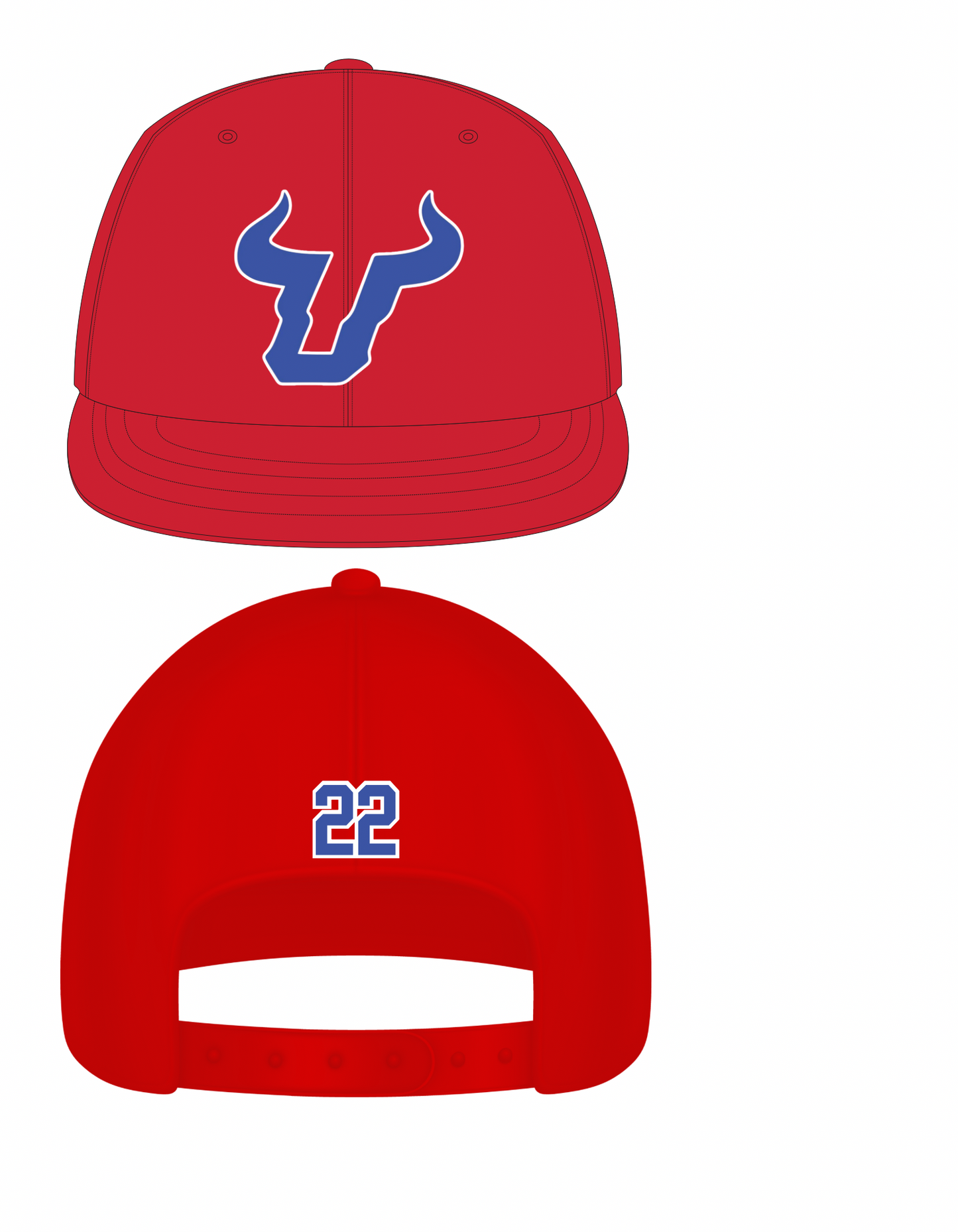 Bulls Hat Red