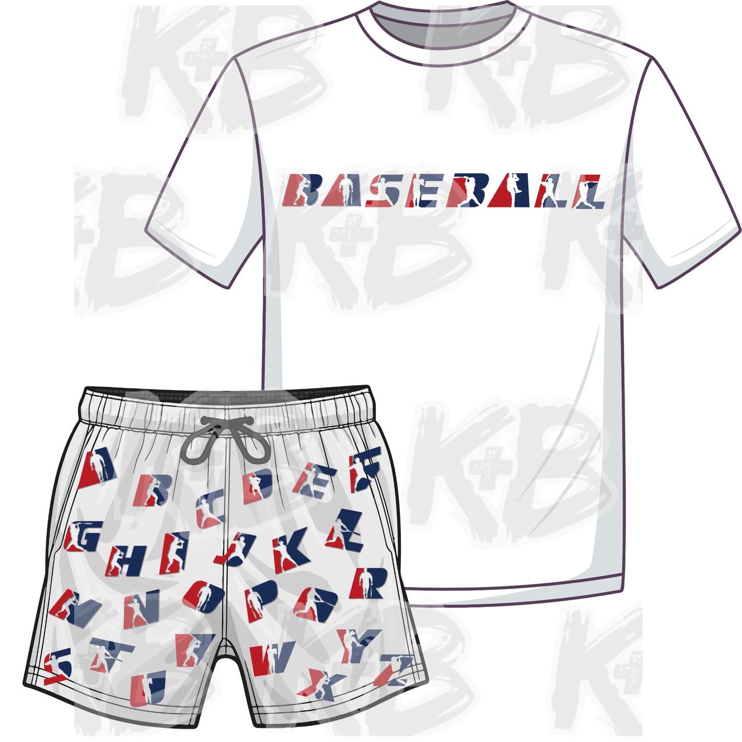 KB BTS set baseball alphabet