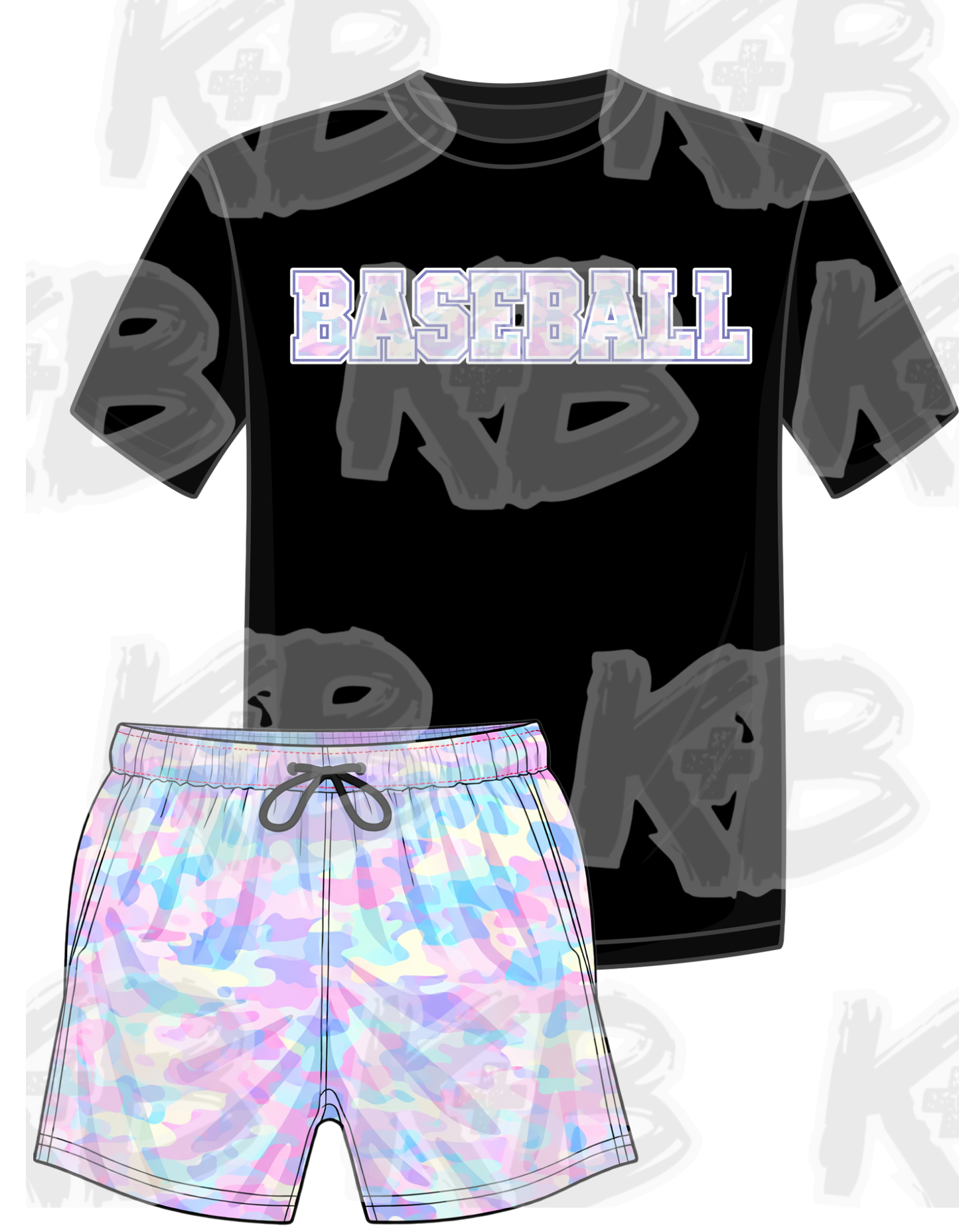 KB pastel camo set