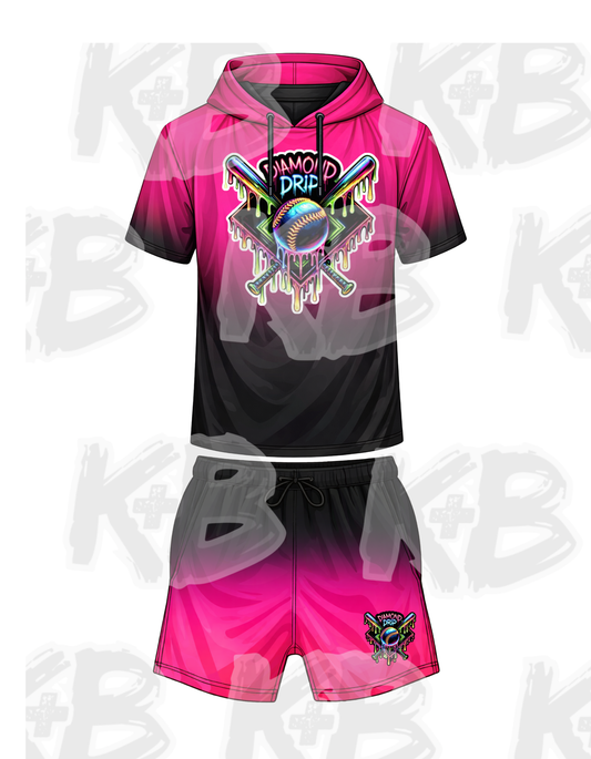 KB Ombre Collection Set Diamond Drip Pink/Black