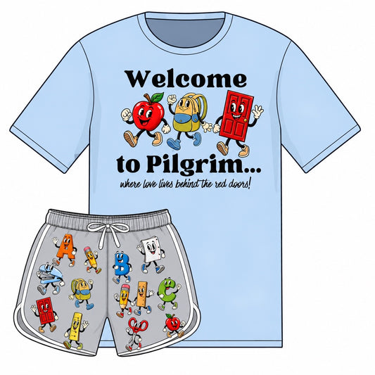 KB Pilgrim Set-Apple, Backpack, & Red Door (Female Style Shorts)