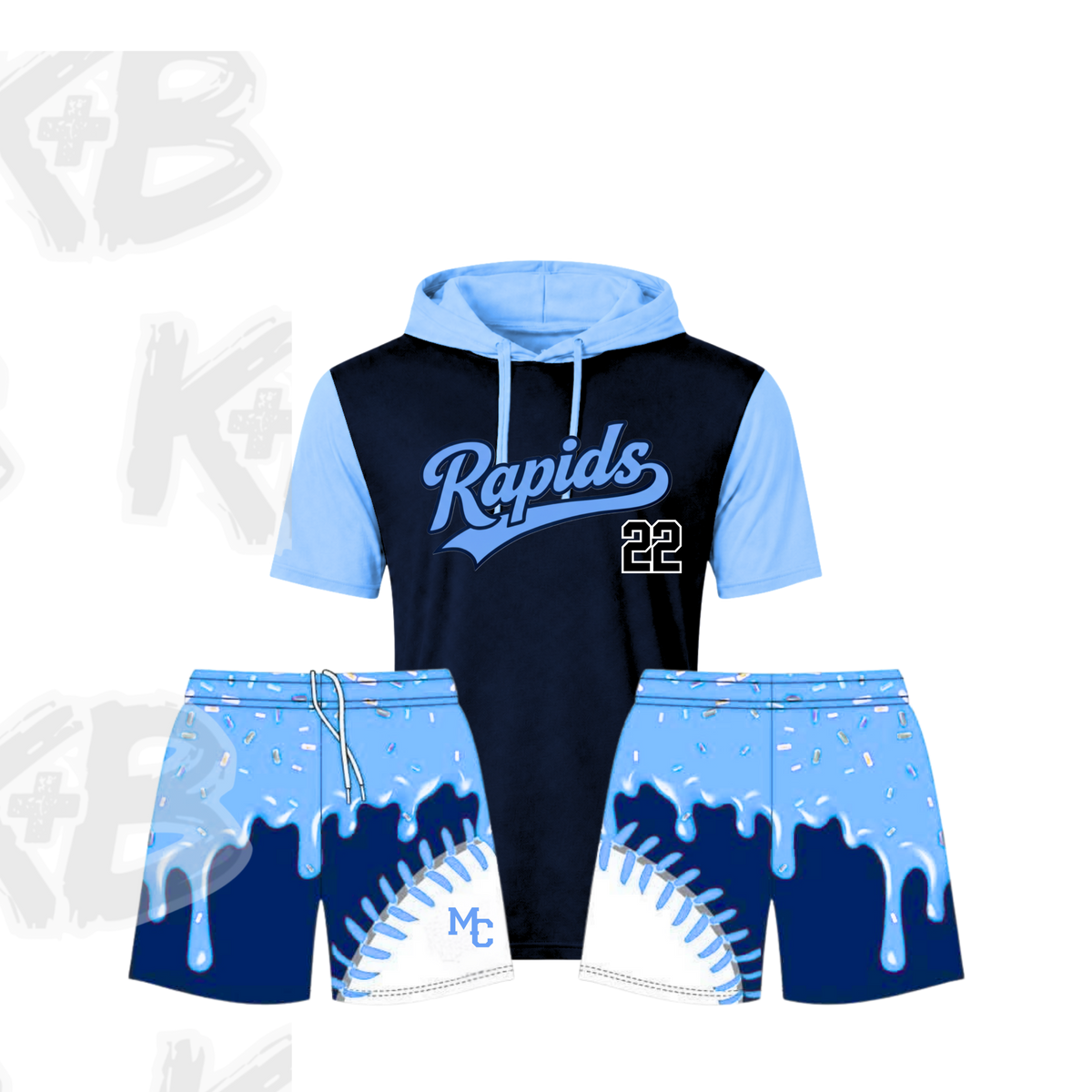 MCR Set ss hooded drippy bats
